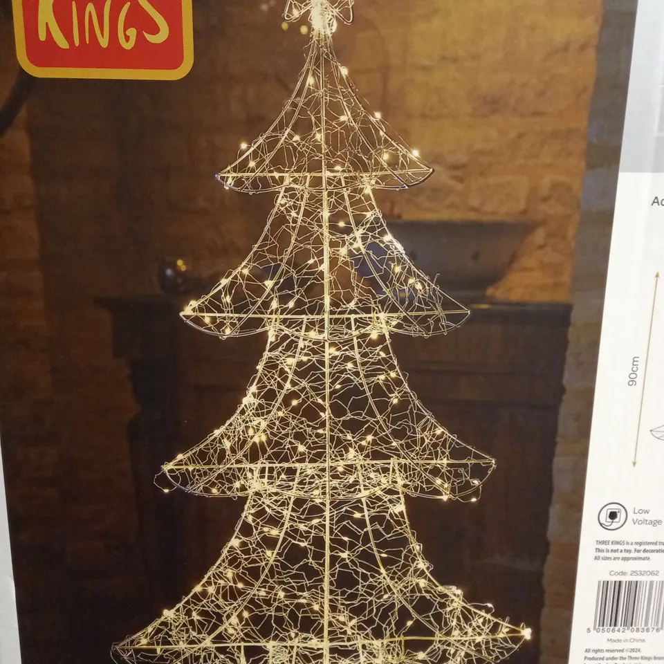 BOXED THREE KINGS LOW VOLTAGE XMAS TREE - COLLECTION ONLY