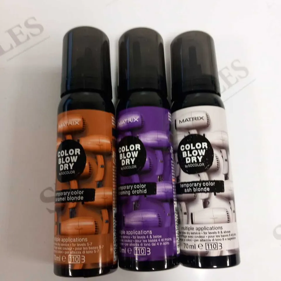 APPROXIMATELY 24 MATRIX COLOR BLOW DRY BY SOCOLOR ASH BLONDE 70ML EACH