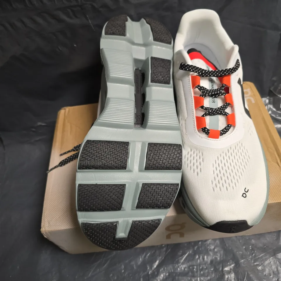 ON RUNNING CLOUDMONSTER GLACIER/MEADOW – WHITE SNEAKERS, UK 9 (US 10)