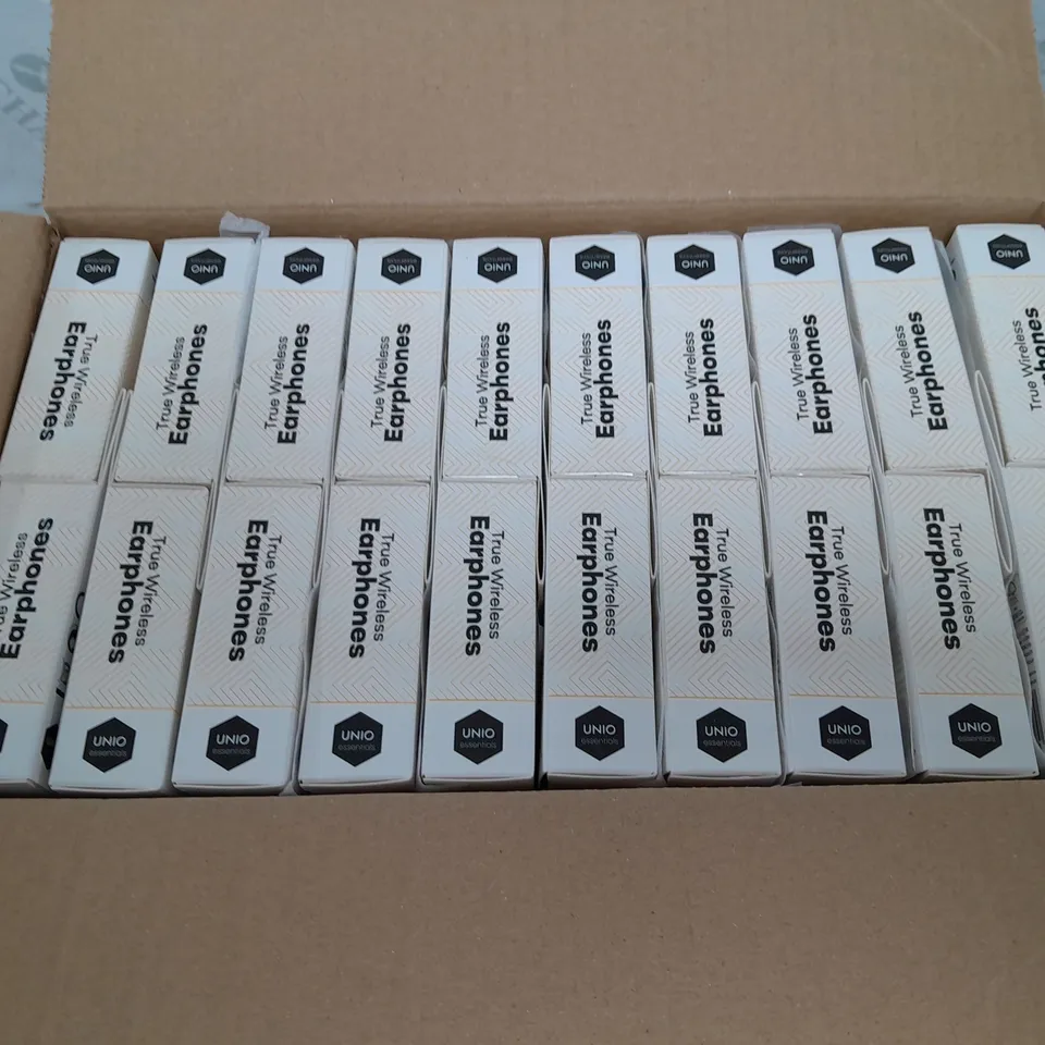 LOT OF 80 BOXED BRAND NEW TRUE WIRELESS EARPHONES - TORT