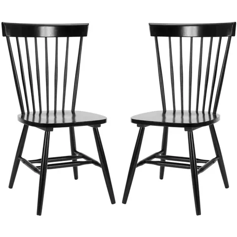 BOXED PAULO SOLID WOOD SLAT DINING CHAIR (SET OF 2)
