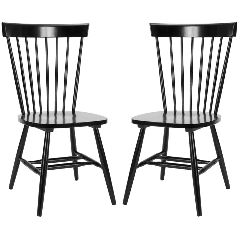 BOXED PAULO SOLID WOOD SLAT DINING CHAIR (SET OF 2)