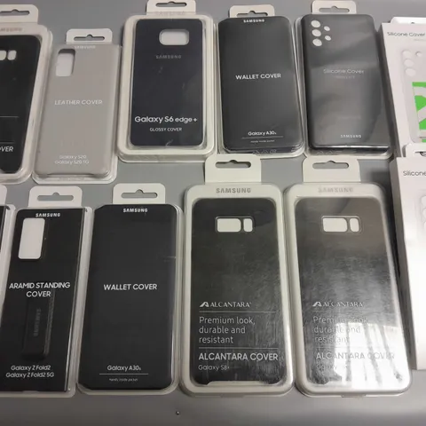 LOT OF 12 ASSORTED SAMSUNG PHONE CASES