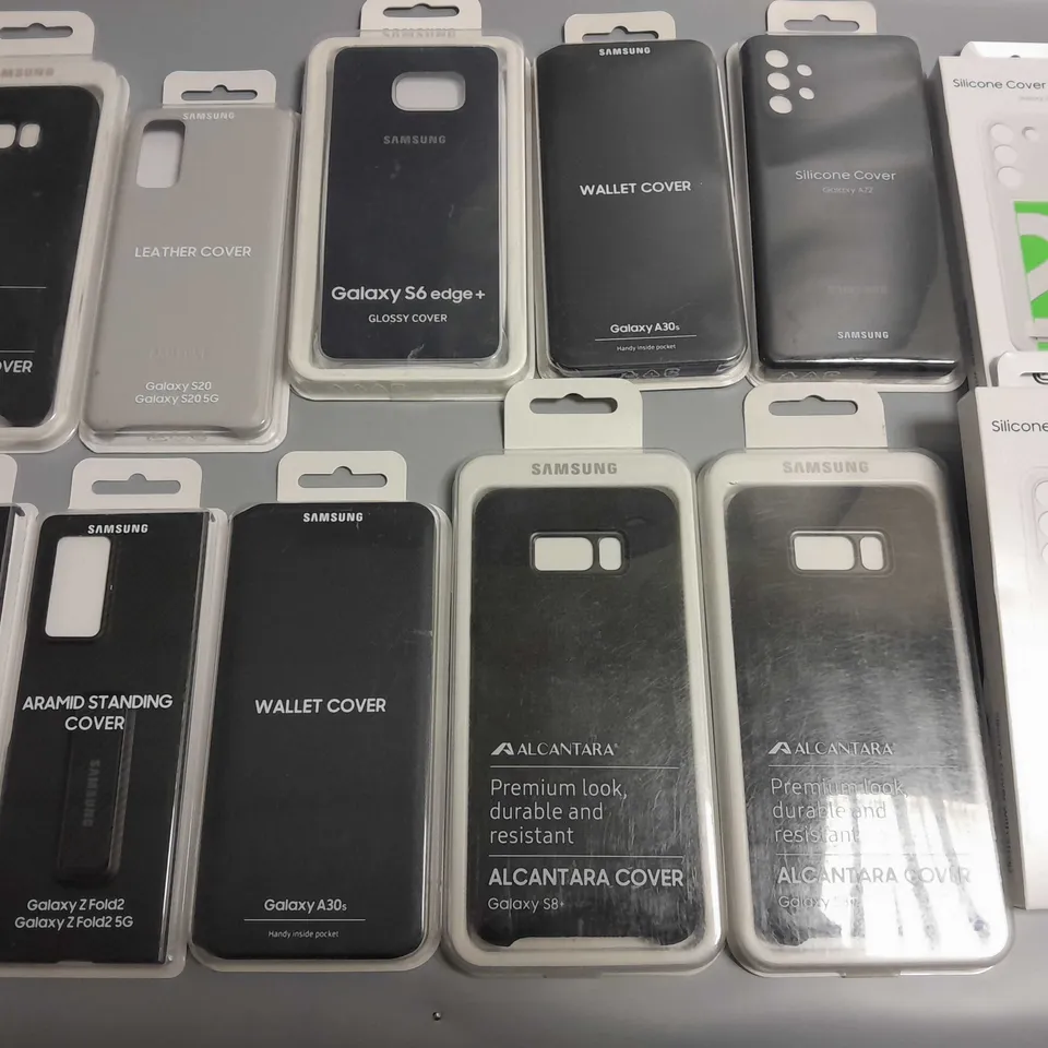 LOT OF 12 ASSORTED SAMSUNG PHONE CASES