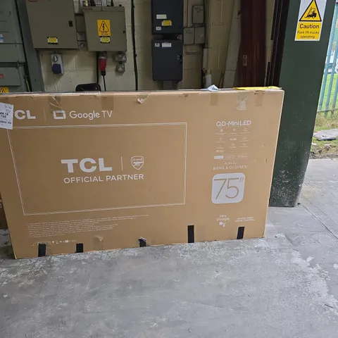 TCL 75-INCH QD-MINI LED GOOGLE TV – BOXED - DAMAGED SCREEN