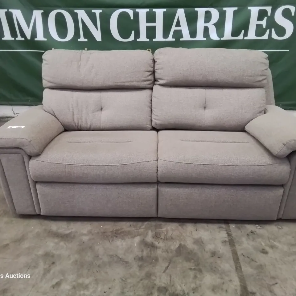 QUALITY BRITISH DESIGNER & MANUFACTURED G PLAN BURFORD THR SEATER SOFA NIMBUS EARTH FABRIC