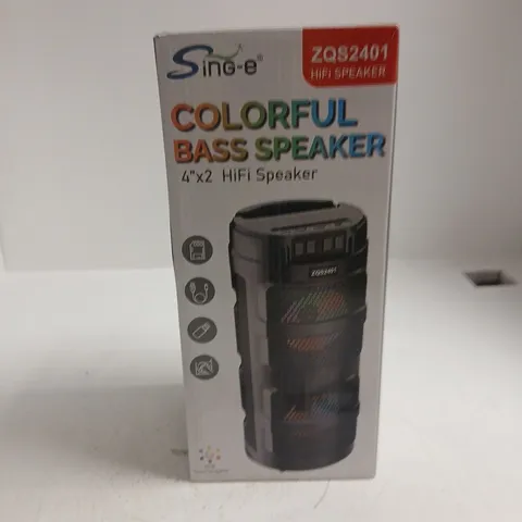COLORFUL BASS SPEAKER β PORTABLE HIFI SPEAKER (MODEL ZQ82401)