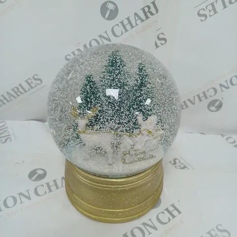 BOXED SANTA EXPRESS CHRISTMAS CHARACTER MUSICAL WATER SPINNER - SANTA