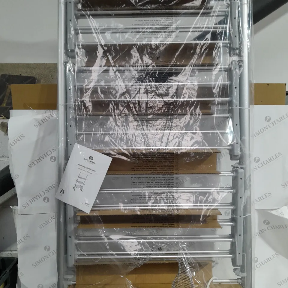 OUTLET ORGANISED OPTIONS 3 TIER HEATED AIRER WITH 21M DRYING SPACE - COLLECTION ONLY