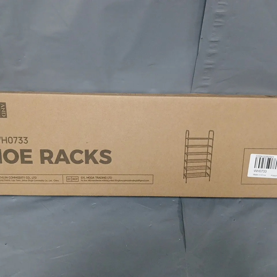 BOXED LIVING & HOME SHOE RACKS IN BLACK (WH0733)
