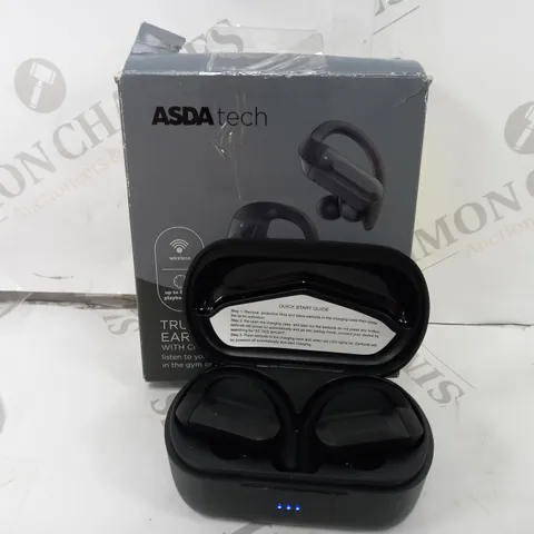 BOXED BLUETOOTH OVER-EAR TRUE WIRELESS AIRBUDS WITH CHARGING CASE