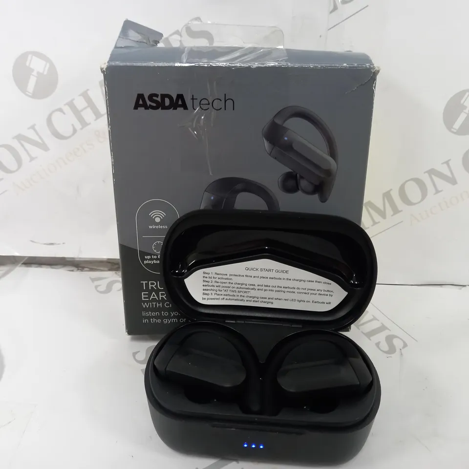 BOXED BLUETOOTH OVER-EAR TRUE WIRELESS AIRBUDS WITH CHARGING CASE