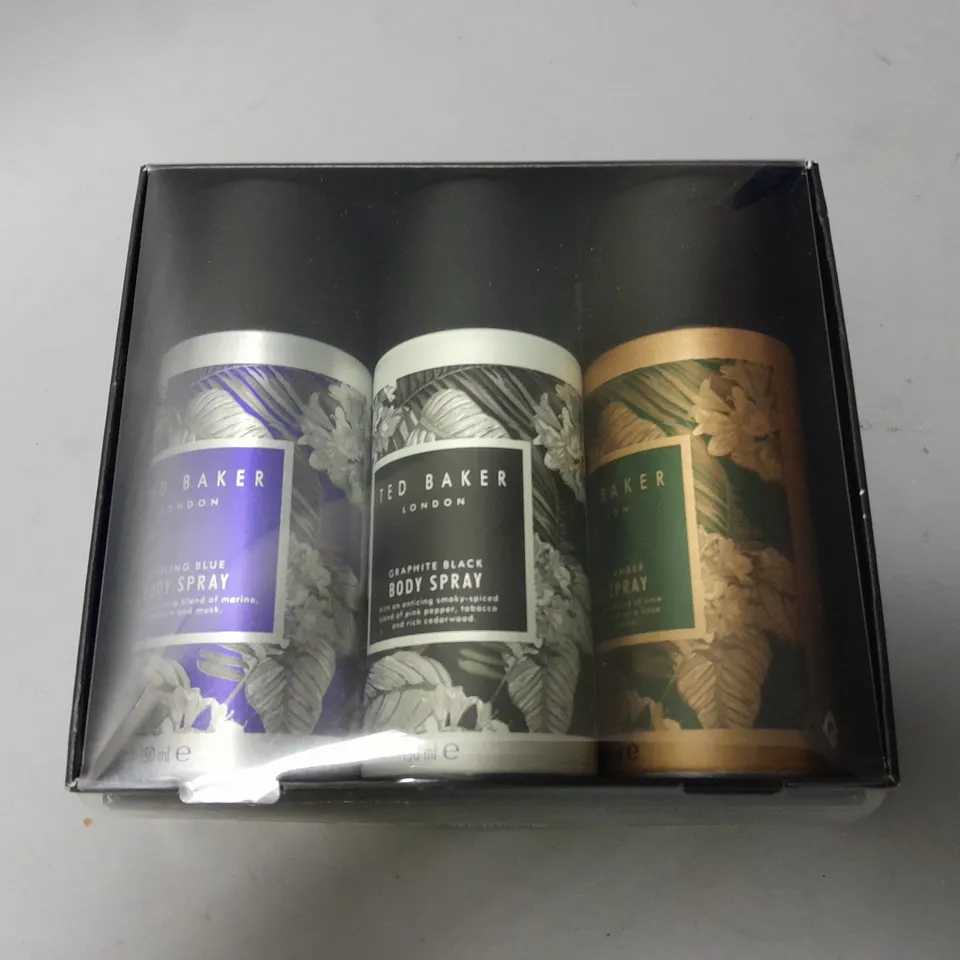 TED BAKER 3-PACK OF 150ML BODY SPRAYS