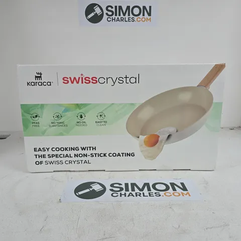 KARACA SWISS CRYSTAL ALMOND CREAM 12 PIECE COOKWARE SET