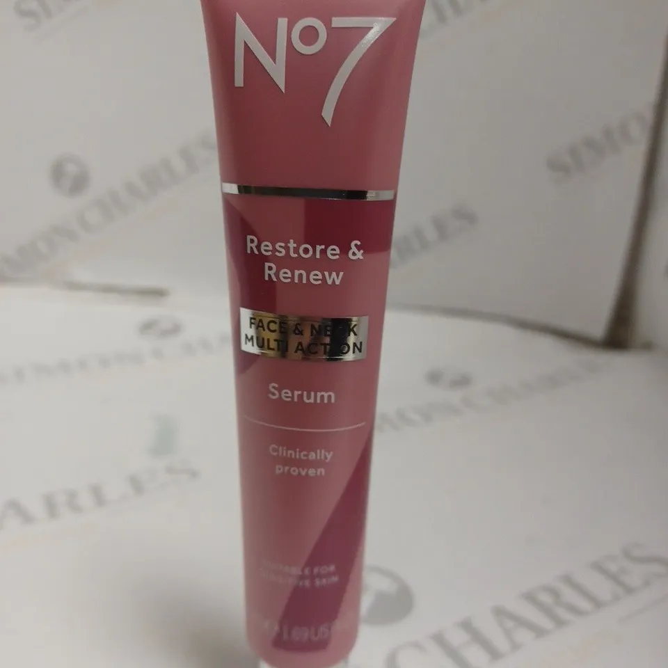 NO7 RESTORE & RENEW FACE & NECK MULTI-ACTION SERUM