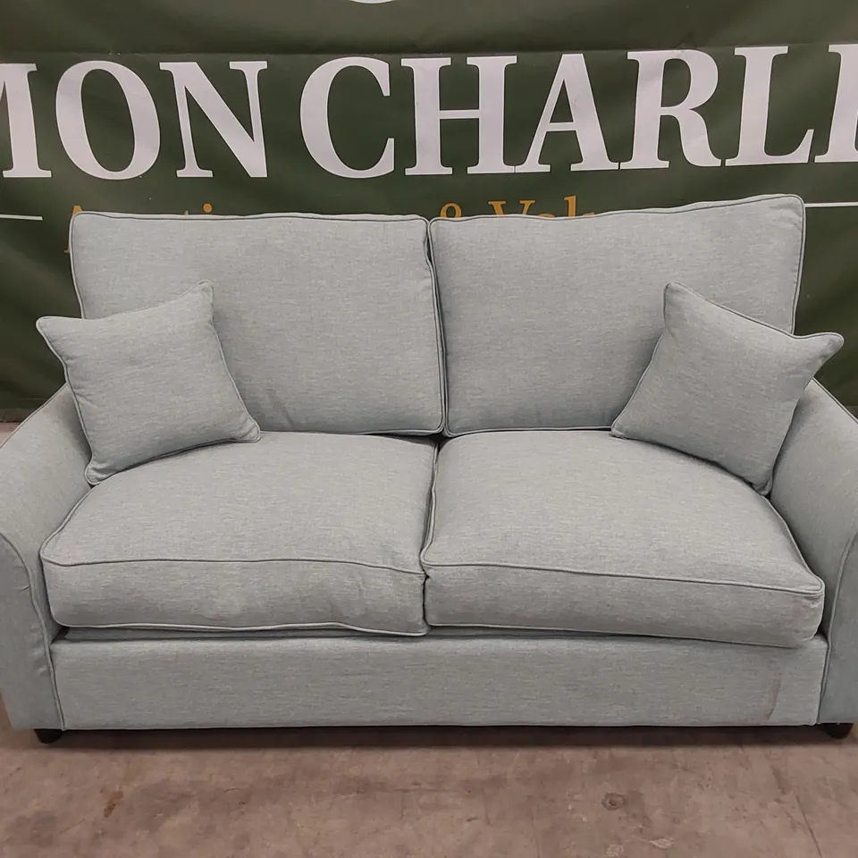 QUALITY DESIGNER 3 SEATER FABRIC UPHOLSTERED SOFA BED 