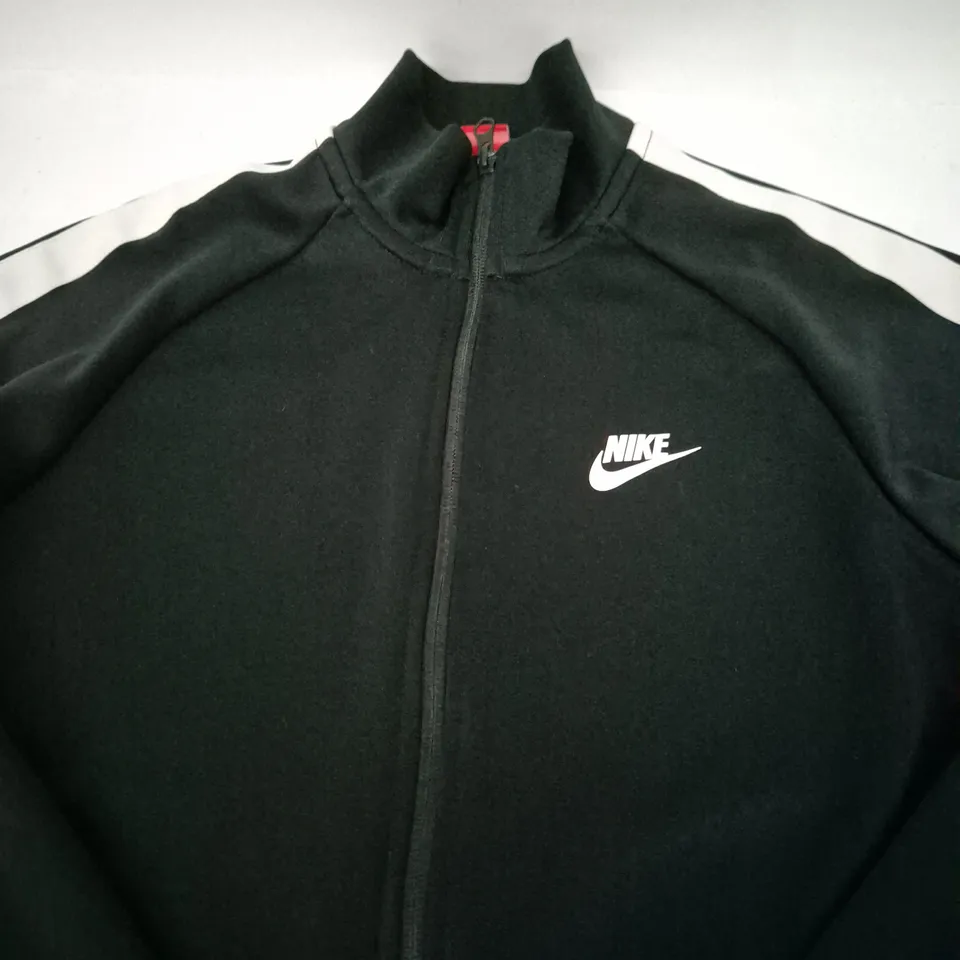 NIKE ZIP HOODIE JACKET – BLACK - LARGE 