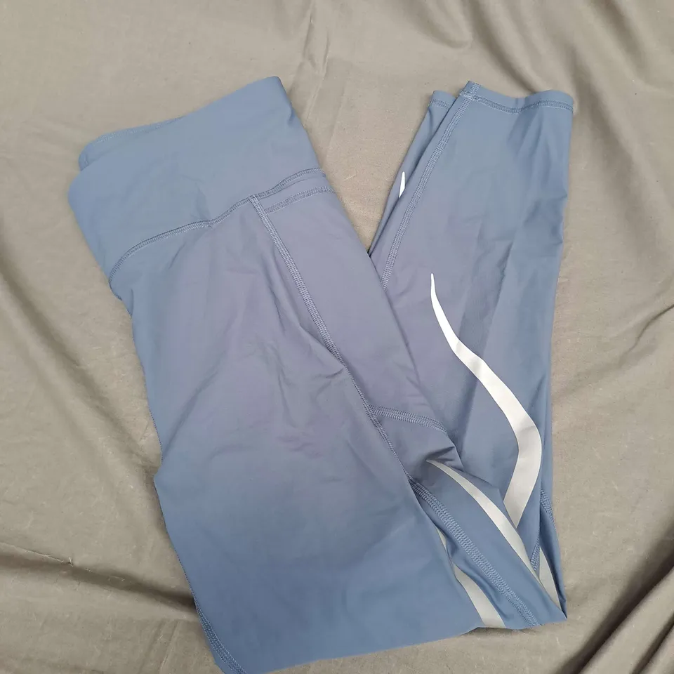 SWEATY BETTY ZERO GRAVITY ILLUMINATE RUN LEGGINGS IN ENDLESS BLUE SIZE L