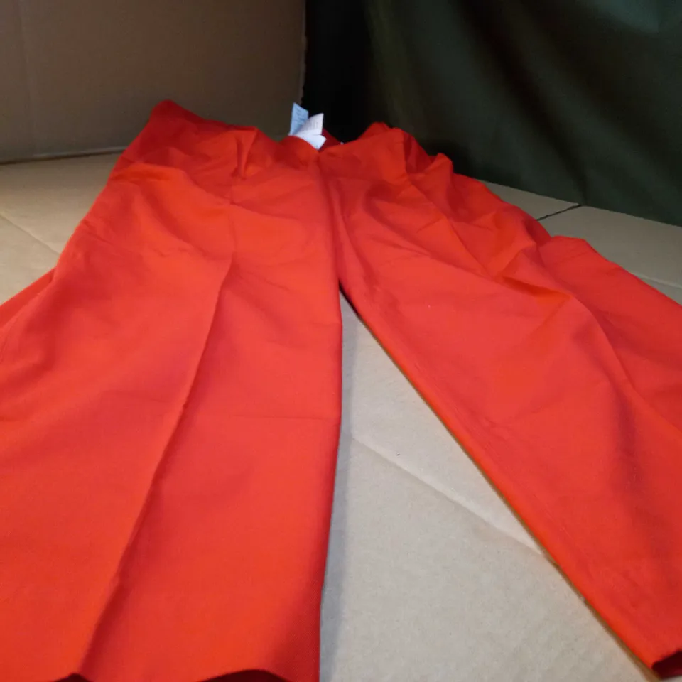 COS ORANGE TROUSERS - SIZE 14