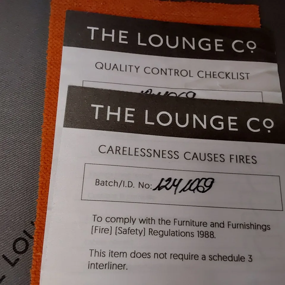 QUALITY BRITISH DESIGNER LOUNGE Co. SNUGGLER CHAIR BURNT ORANGE PLUSH FABRIC 
