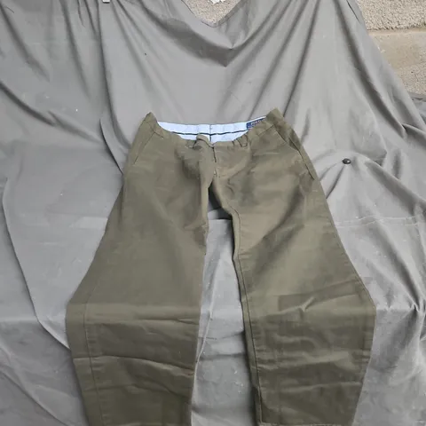 POLO RALPH LAUREN GREEN TROUSERS STRETCH SLIM FIT  W30 LEG30