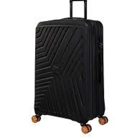 IT LUGGAGE CONVERTIBLE BLACK MEDIUM SUITCASE WITH REMOVEABLE WHEELS