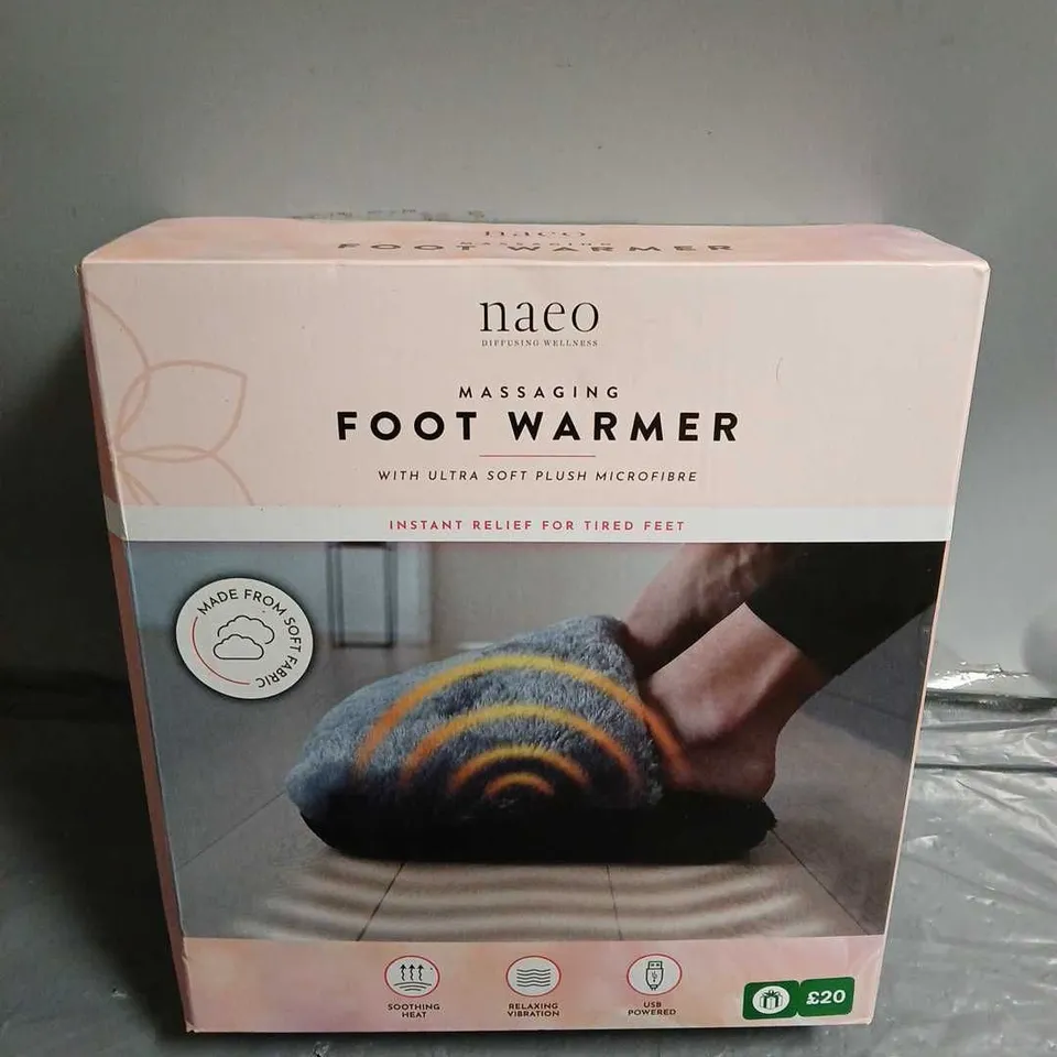 BOXED AND SEALED NAEO MASSAGING FOOT WARMER