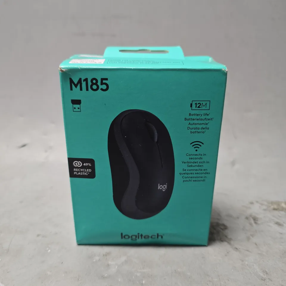 BOXED LOGITECH M185 WIRELESS MOUSE 