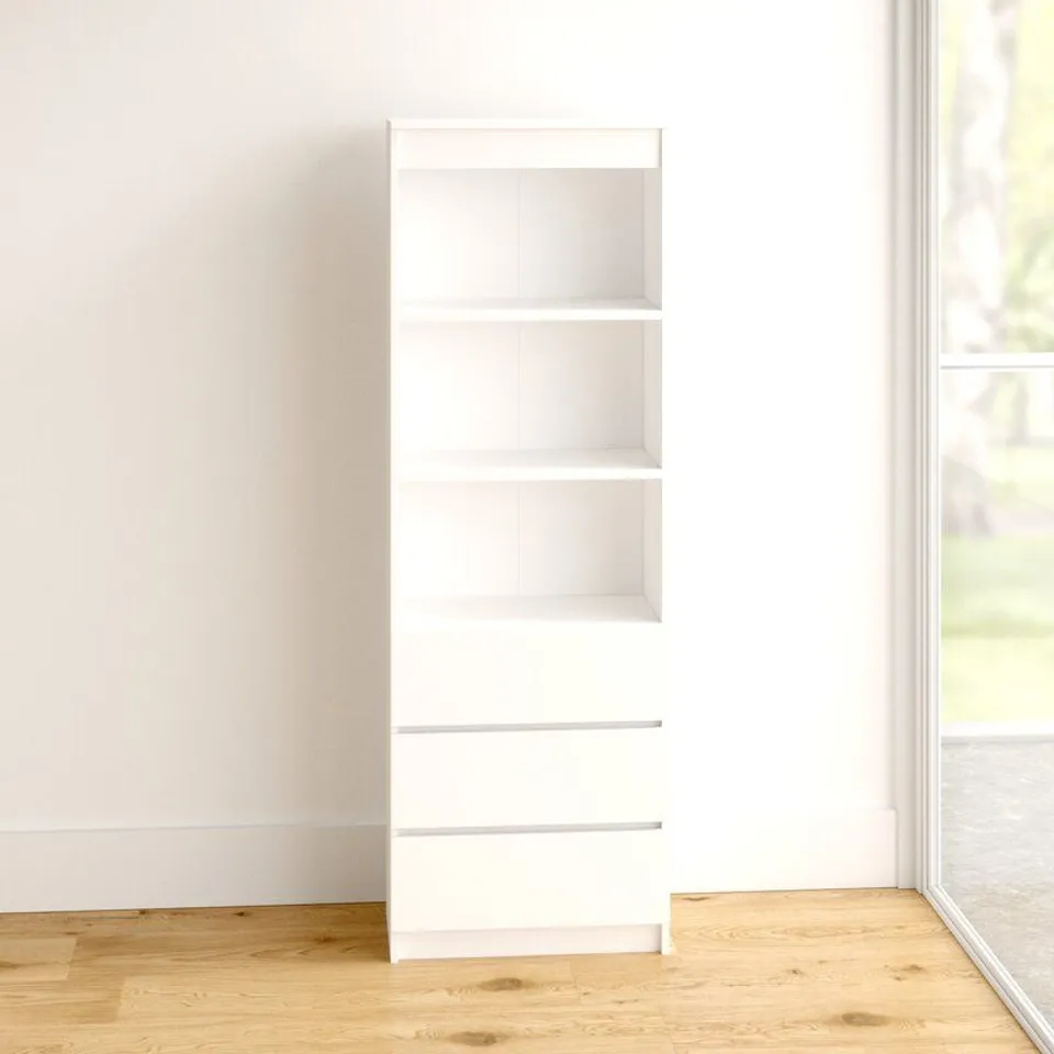 BOXED GAGNON WHITE BOOKCASE