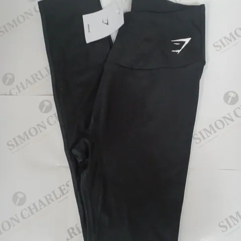 GYMSHARK FRACTION LEGGINGS IN BLACK SIZE M