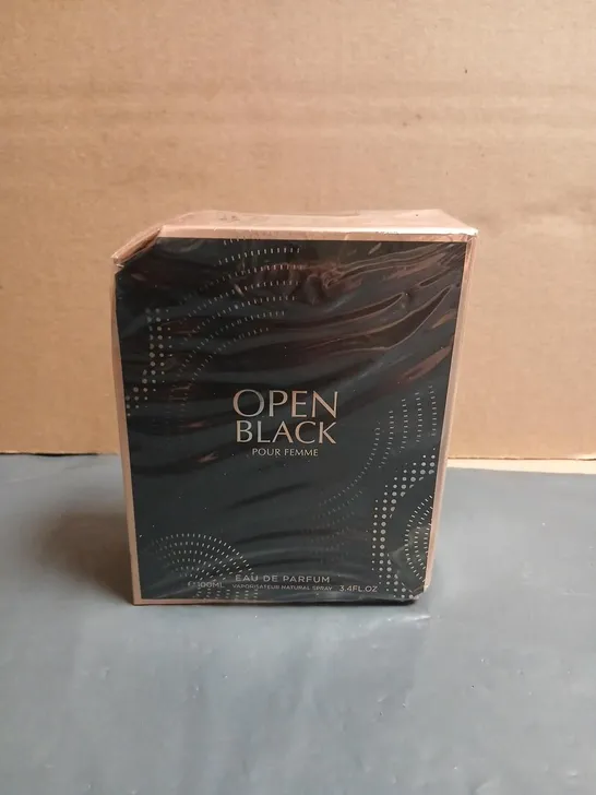 Lot 5291: BOXED AND SEALED OPEN BLACK POUR FEMME EAU DE PARFUM 100ML ...