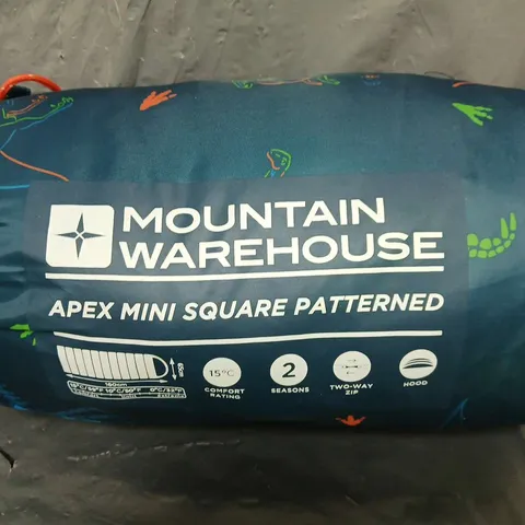 MOUNTAIN WAREHOUSE APEX MINI SQUARE PATTERNED SLEEPING BAG