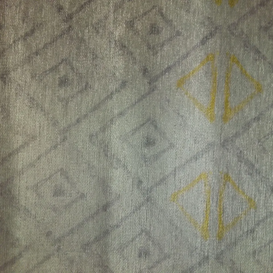 LAMAVOLA LINE CARPET - YELLOW/ GREY