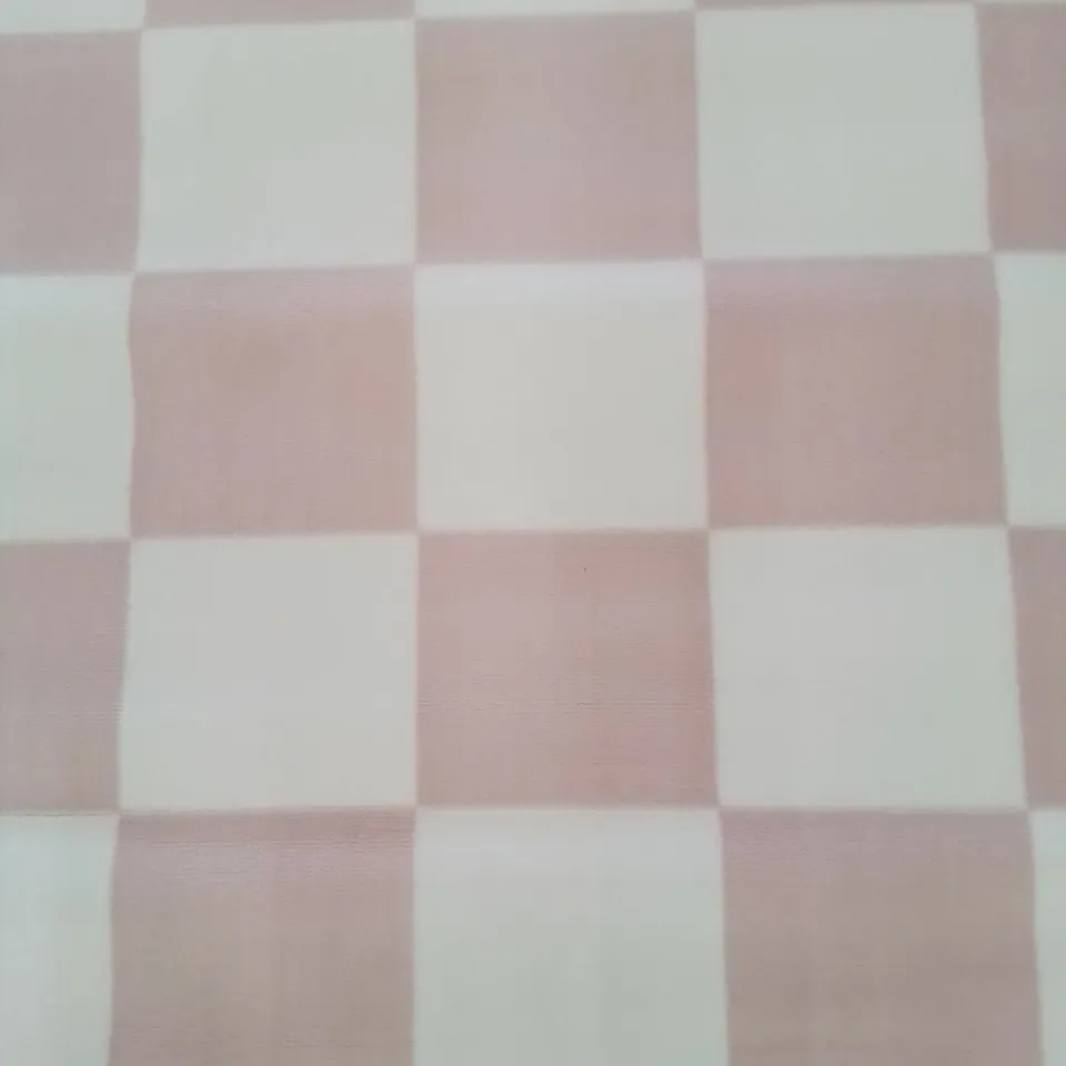 QUALITY DESIGNER MAESTRO CHEQUERS PINK DESIGN 120×160 AREA RUG