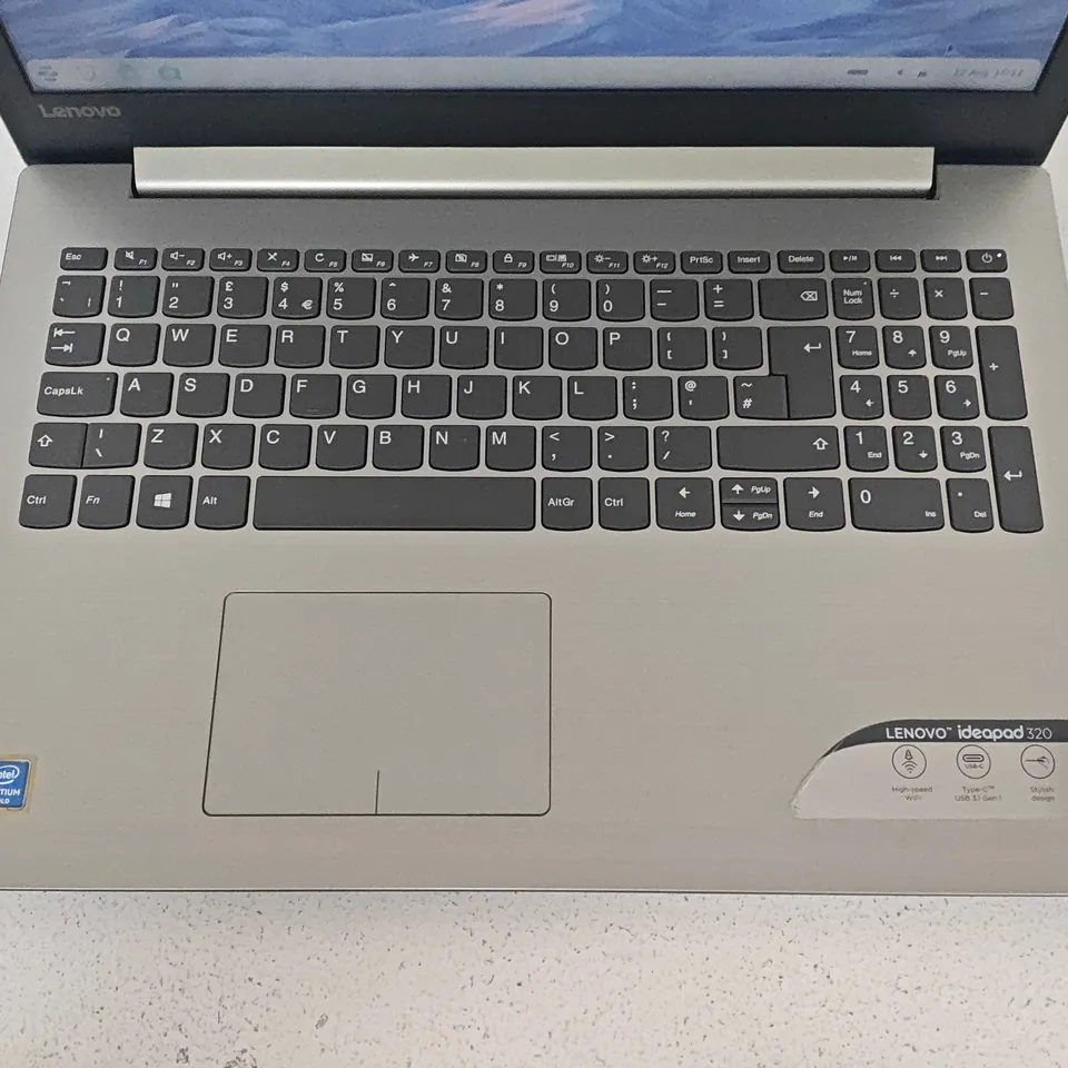 UNBOXED LENOVO IDEAPAD 320 INTEL PENTINUM GOLD LAPTOP IN SILVER - 320-15IKB