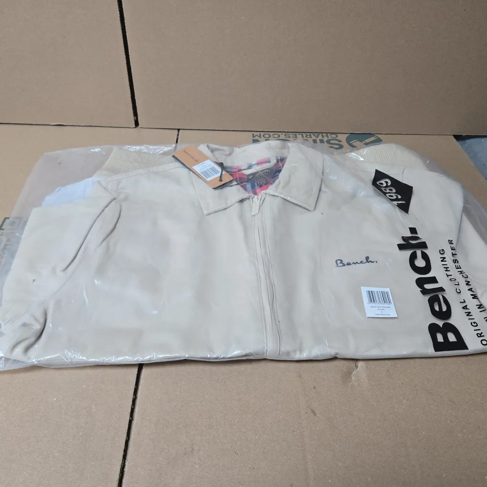 BENCH HARRINGTON STONE JACKET SMALL, BAGGED AND TAGGED