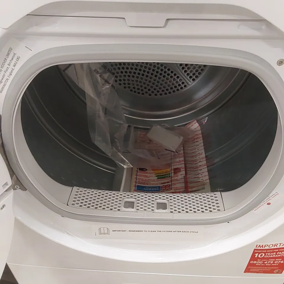 HOOVER HLEC8LG FREESTANDING CONDENSER TUMBLE DRYER - WHITE