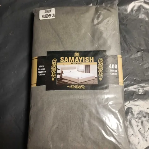 SAMAYISH 400 THREAD COUNT SINGLE FITTED SHEET