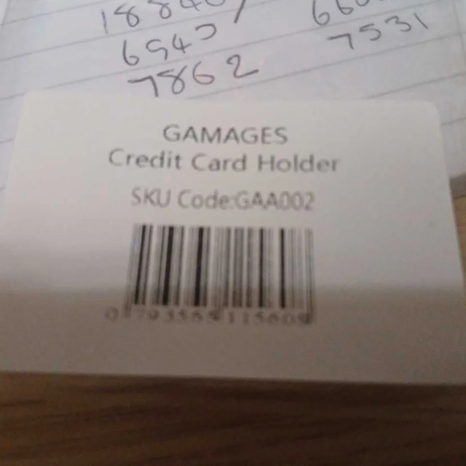 GAMAGES CREDIT CARD HOLDER – BLACK LEATHER (GAA002)