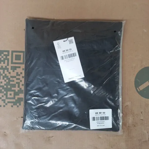 BAGGED YOURS WIDE LEG PYJAMA PANTS IN BLACK SIZE 30-32