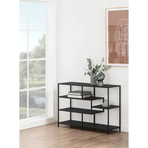 BOXED ROMILDA BOOKCASE BLACK/GREY