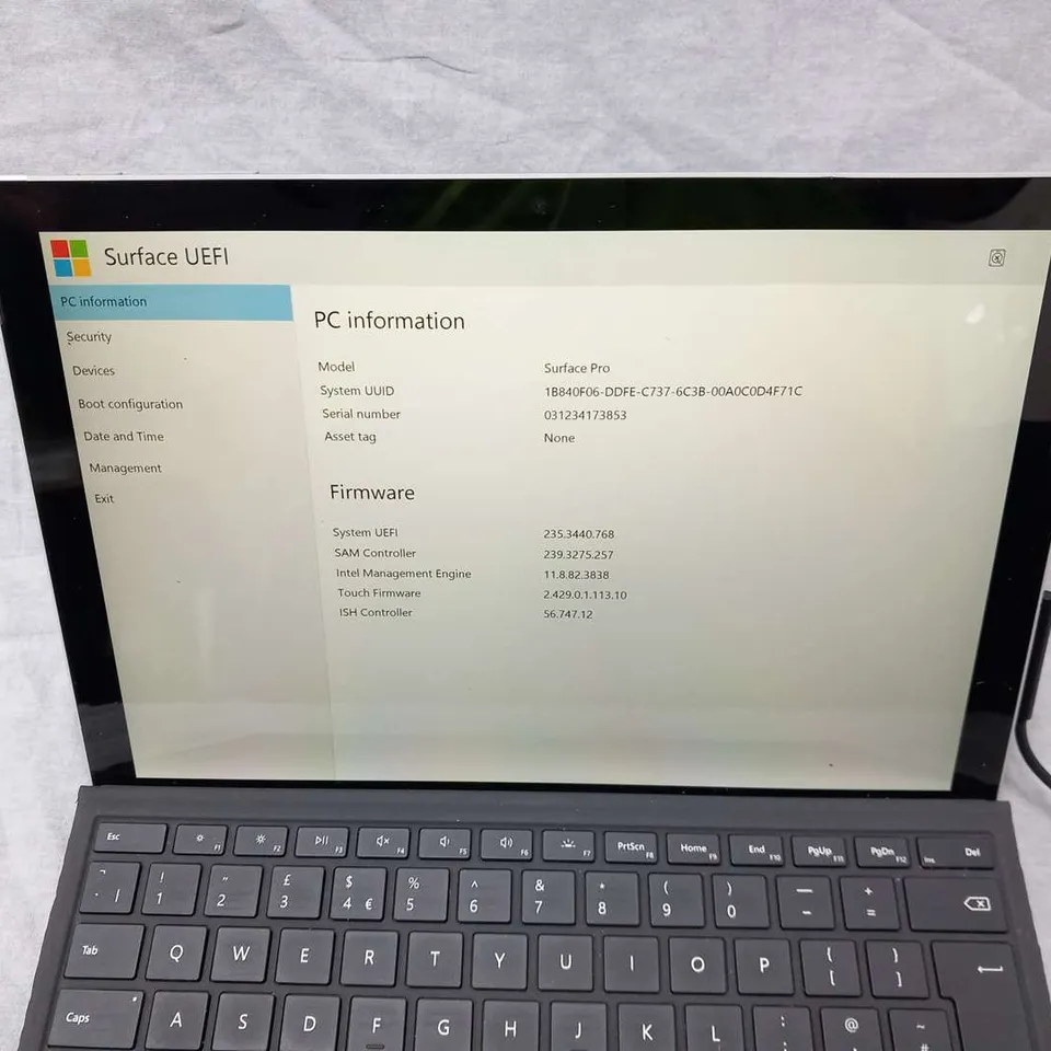 MICROSOFT SURFACE PRO 128GB