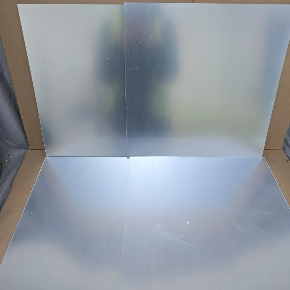 BOXED LIFE IDEAS SET OF BATHROOM SOFT WALL MIRROR PIECES (40X40CM)