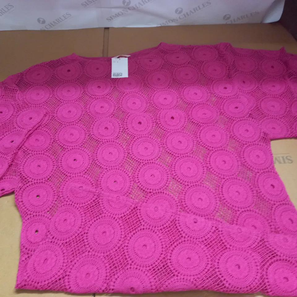 H&M PINK LACE DRESS - M