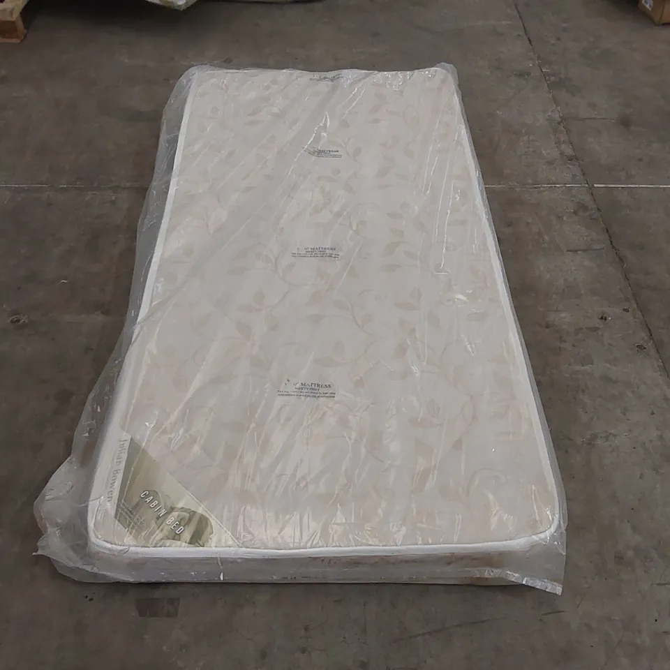 QUALITY BAGGED JULIAN BOWEN 3FT SINGLE CABIN MATTRESS