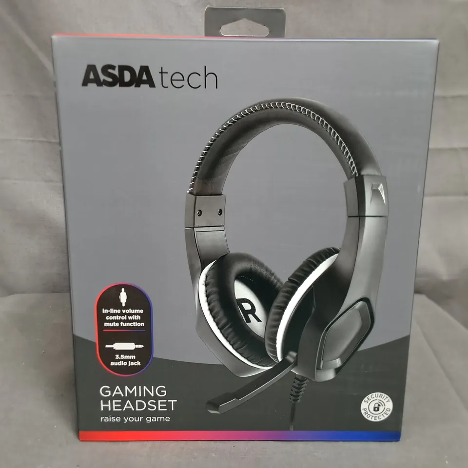BRAND NEW BOXED GAMING HEADSET WITH IN LINE VOLUME CONTROL 