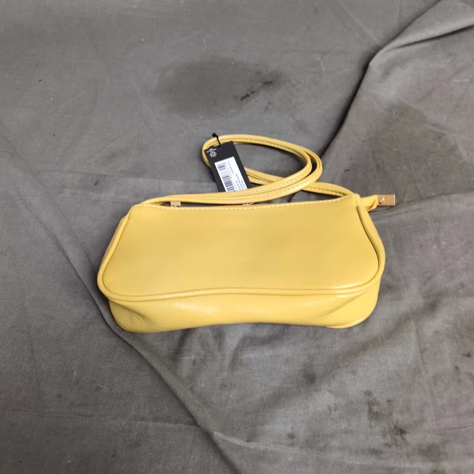 BOOHOO YELLOW CROSSBODY BAG