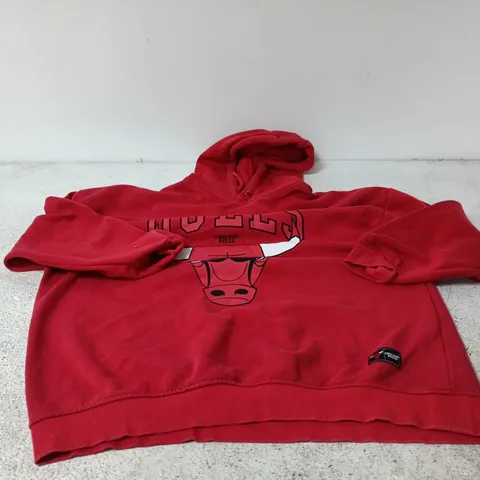 NBA CHICAGO BULLS RED HOODIE LARGE