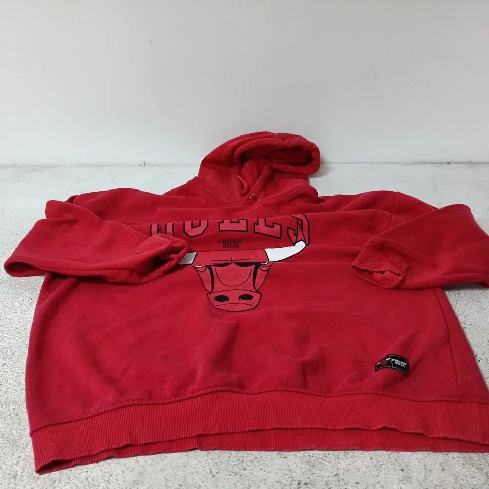 NBA CHICAGO BULLS RED HOODIE LARGE