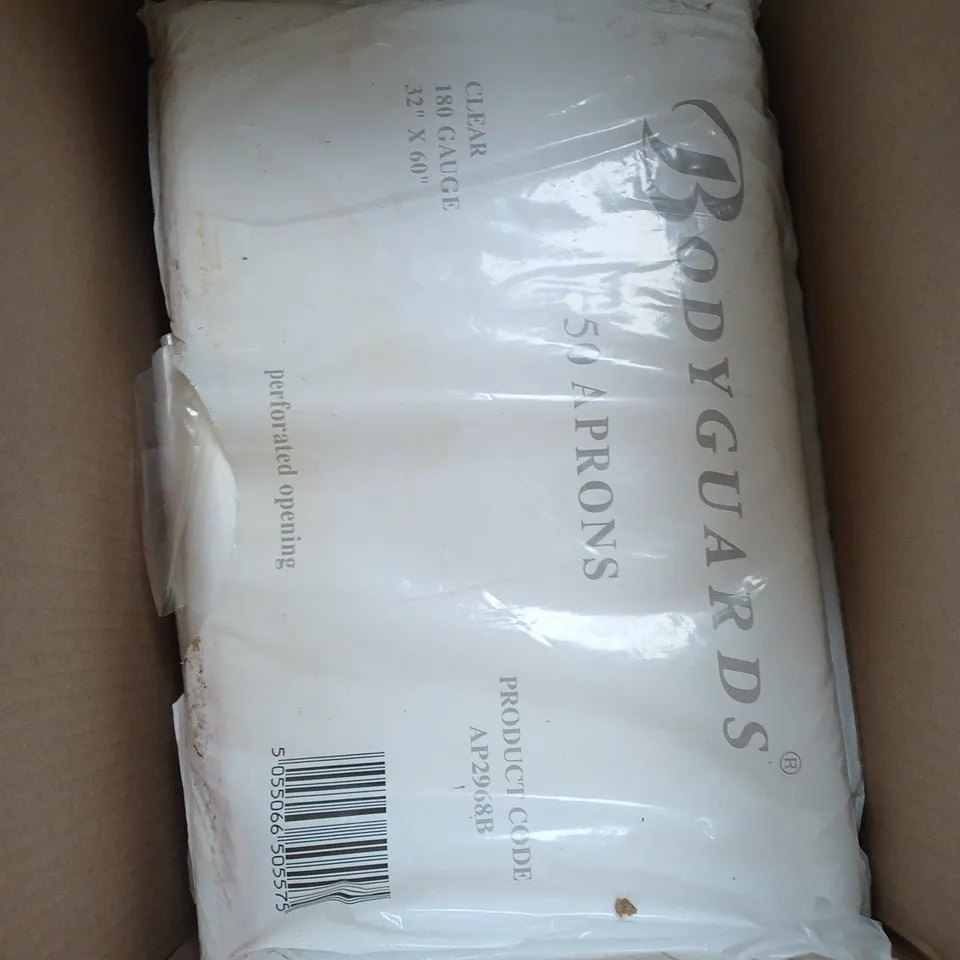 BOX OF 200 BODYGUARD APRON PACKS (4PACKS)